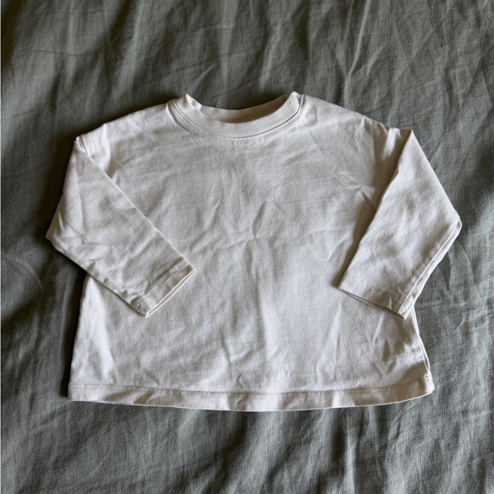 H&M Adorables Cream Long-Sleeve Tee for baby/toddler